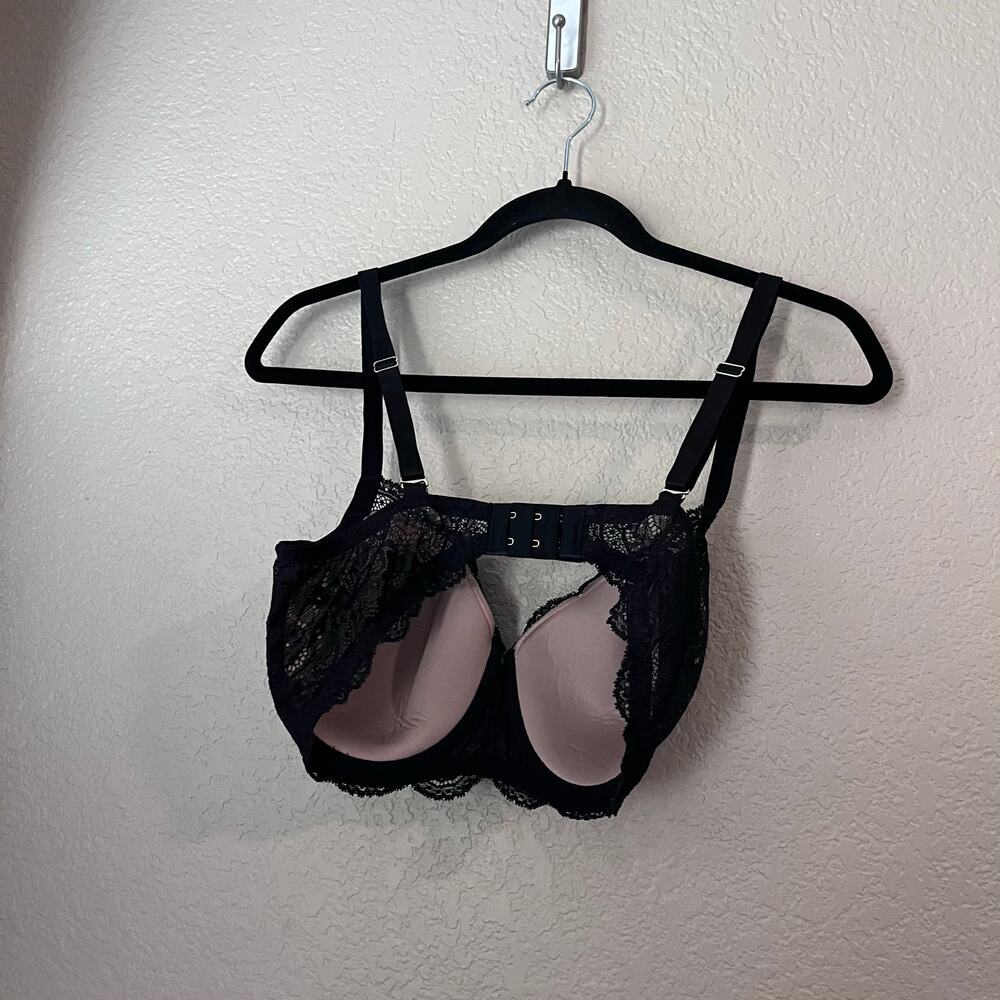 ThirdLove 24/7 Lace Balconette Bra 36 E Classic Underwire Push Up Black Tan 36DD - Picture 5 of 7